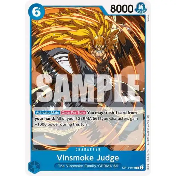 One Piece Trading Card Game A Fist of Divine Speed Common Vinsmoke Judge OP11-044