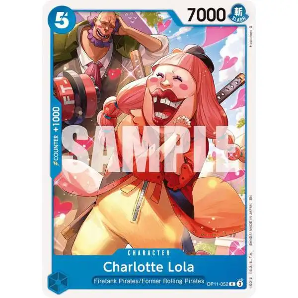 One Piece Trading Card Game A Fist of Divine Speed Common Charlotte Lola OP11-052