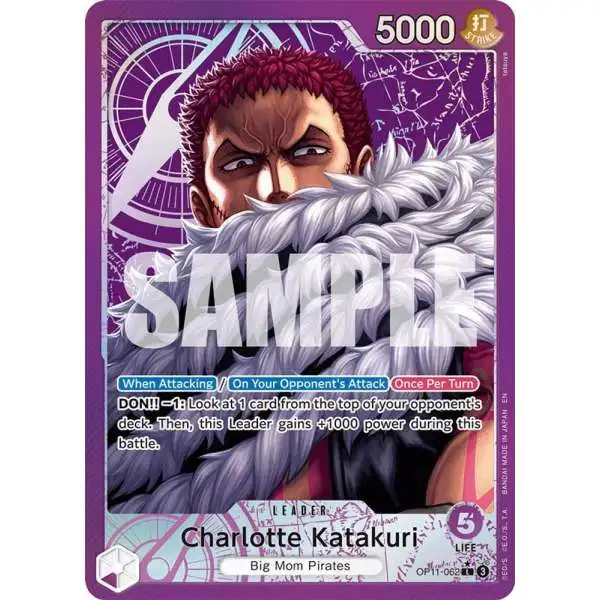 One Piece Trading Card Game A Fist of Divine Speed Leader Charlotte Katakuri OP11-062 [Alternate Art]