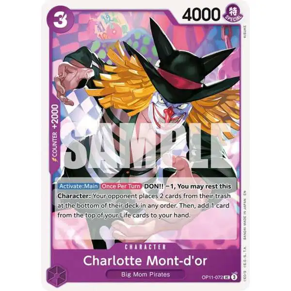 One Piece Trading Card Game A Fist of Divine Speed Uncommon Charlotte Mont-d'or OP11-072