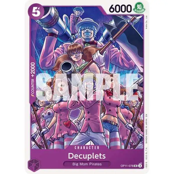 One Piece Trading Card Game A Fist of Divine Speed Uncommon Decuplets OP11-078
