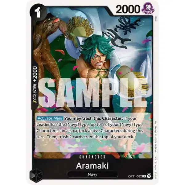 One Piece Trading Card Game A Fist of Divine Speed Rare Aramaki OP11-082