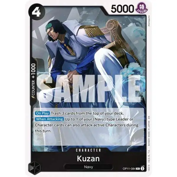 One Piece Trading Card Game A Fist of Divine Speed Rare Kuzan OP11-084