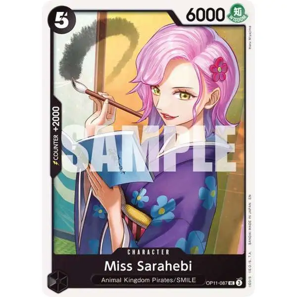 One Piece Trading Card Game A Fist of Divine Speed Uncommon Miss Sarahebi OP11-087
