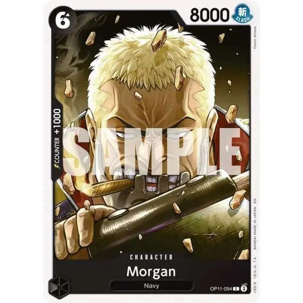 One Piece Trading Card Game A Fist of Divine Speed Common Morgan OP11-094