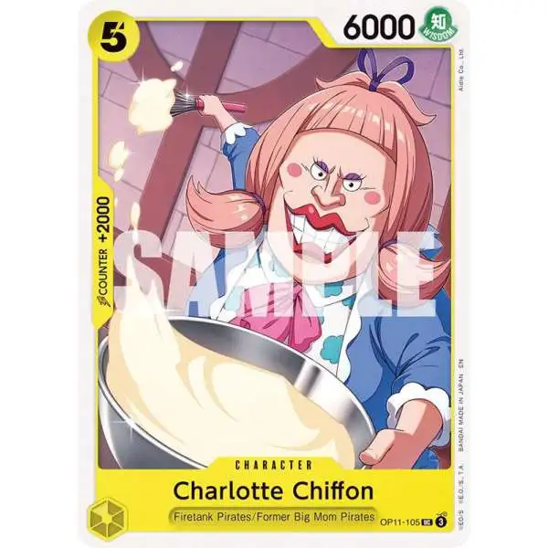One Piece Trading Card Game A Fist of Divine Speed Uncommon Charlotte Chiffon OP11-105