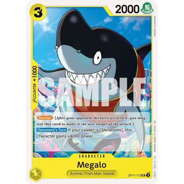 One Piece Trading Card Game A Fist of Divine Speed Uncommon Megalo OP11-112