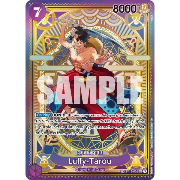 One Piece Trading Card Game A Fist of Divine Speed Super Rare Luffy-Tarou ST18-005 [SP]