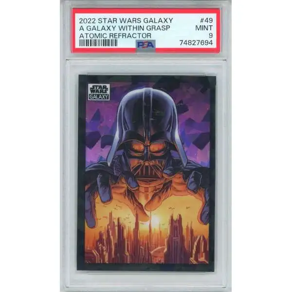2022 Star Wars Galaxy Atomic Refractor 62/150 A Galaxy Within Grasp #49 [PSA 9]