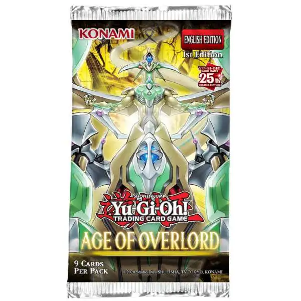 YuGiOh Age of Overlord Booster Pack [9 Cards, 25th Anniversary]