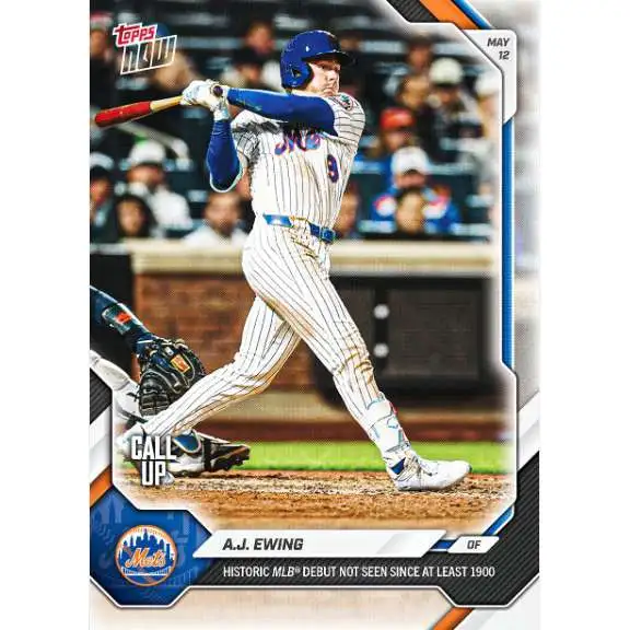 MLB New York Mets 2026 NOW Baseball AJ Ewing #193 [Rookie Card, Historic]