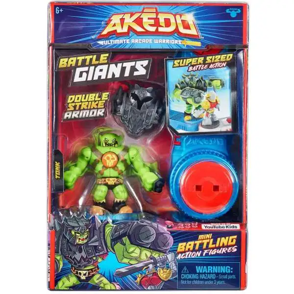 Akedo Ultimate Arcade Warriors Battle Giants Tonk Mini Battling Action Figure