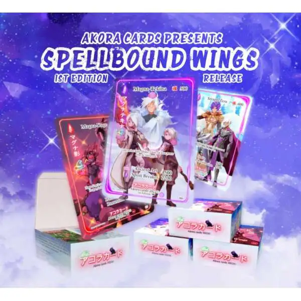 Akora Trading Card Game Spellbound Wings (1st Edition) Booster Pack [10 Cards]