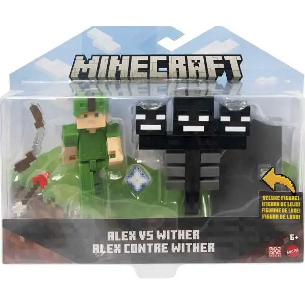 Minecraft Craft-A-Block Alex & Wither Action Figure 2-Pack