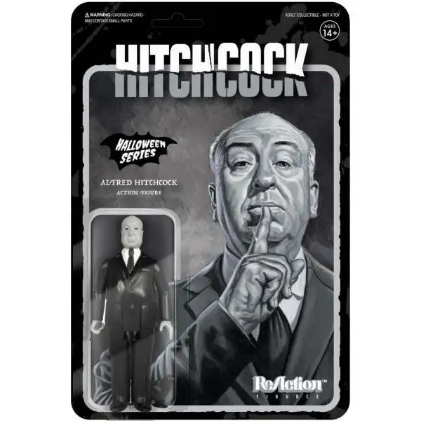 ReAction Halloween Series Alfred Hitchcock Action Figure [Grayscale Variant, Damaged Package]
