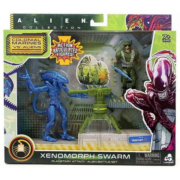 Alien Collection Colonial Marines 'VS' Aliens Xenomorph Warrior Exclusive Alien Battle Action Figure Set [Planetary Attack]
