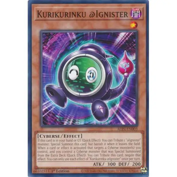 YuGiOh Trading Card Game Alliance Insight Common Kurikurinku @Ignister ALIN-EN003