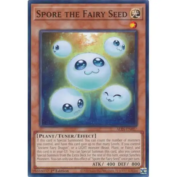 YuGiOh Trading Card Game Alliance Insight Common / Short Print Spore the Fairy Seed ALIN-EN007