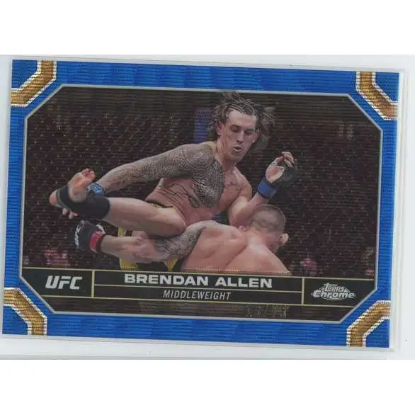2024 Topps Chrome UFC 13/75 Brandon Allen #32 [Blue Wave]