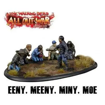 The Walking Dead All Out War Miniature Game 'Eeny Meeny Miny Moe...' Collector's Resin Diorama