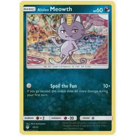 Pokemon Trading Card Game McDonald's Promos 2019 Promo Alolan Meowth #10