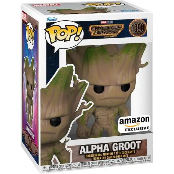 Funko Guardians of the Galaxy POP! Marvel Alpha Groot Exclusive 4.9-Inch Vinyl Figure