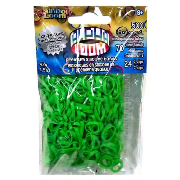 Rainbow Loom Alpha Loom Lime Green Rubber Bands Refill Pack [500 Count]