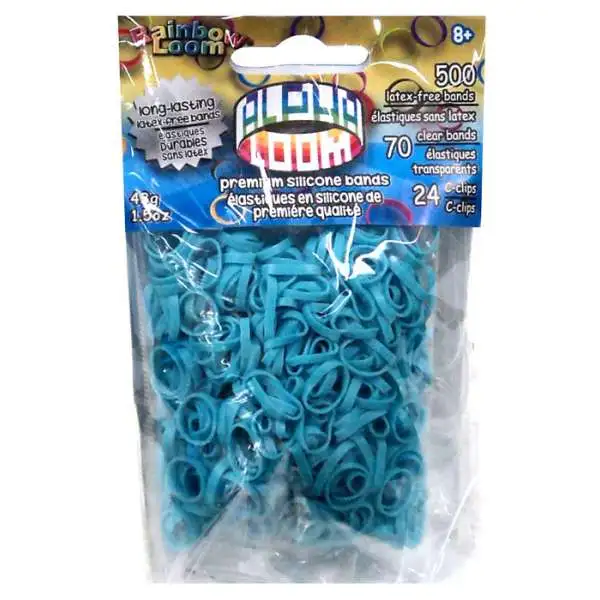 Rainbow Loom Alpha Loom Turquoise Rubber Bands Refill Pack [500 Count]