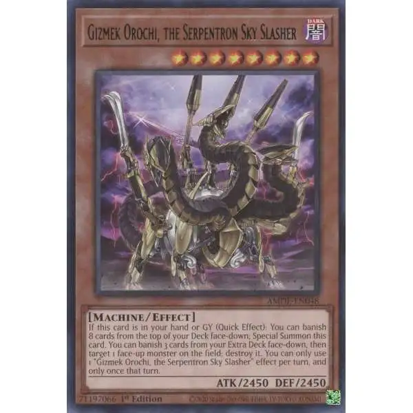 YuGiOh Structure Deck Cyber Strike Single Card Common Gizmek Orochi, the  Serpentron Sky Slasher SDCS-EN020 - ToyWiz
