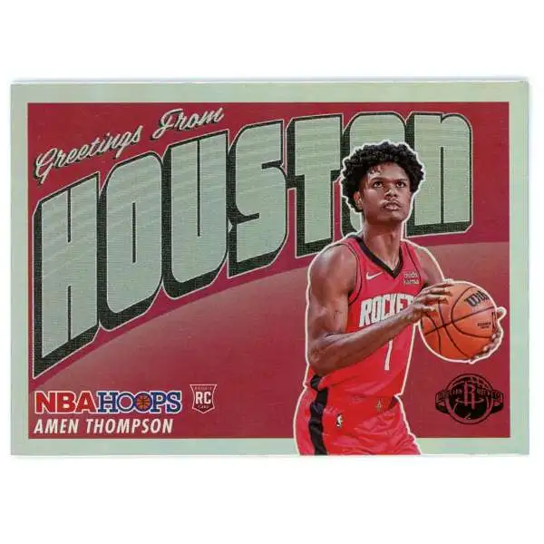 NBA 2023-24 Panini Hoops Holo Greetings Amen Thompson #8 [Rookie]