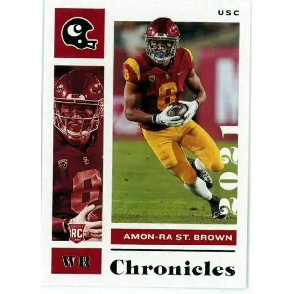 : 2021 Score #330 Amon-Ra St. Brown USC Trojans Rookie Football  Card : Collectibles & Fine Art