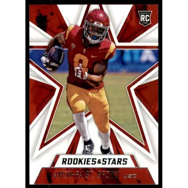 AMON-RA ST. BROWN 2021 DONRUSS ROOKIE PHENOMS DETROIT LIONS JERSEY PATCH!  USC!