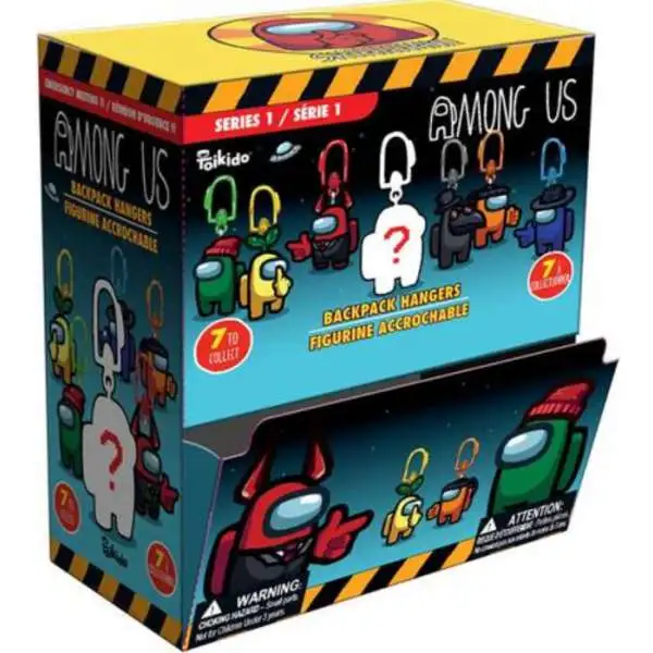 Among Us Backpack Hanger Mystery Box [16 Packs]