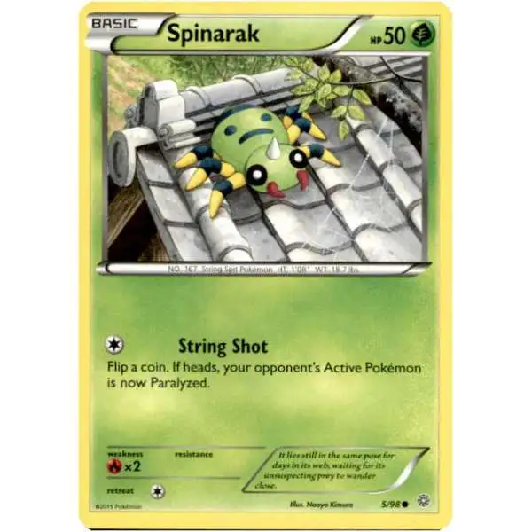 Pokemon Trading Card Game XY Ancient Origins Common Spinarak #5