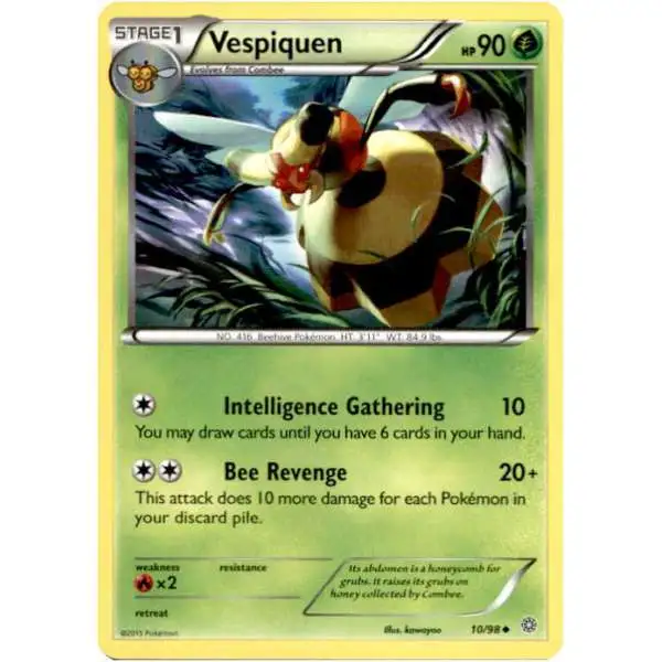 Pokemon Trading Card Game XY Ancient Origins Uncommon Vespiquen #10