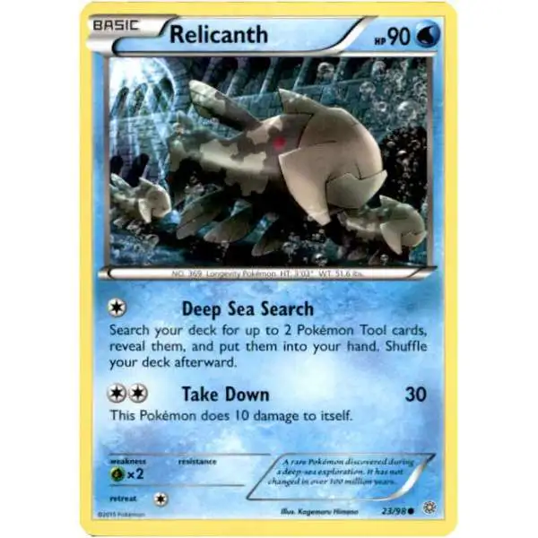 Pokemon Trading Card Game XY Ancient Origins Common Relicanth #23