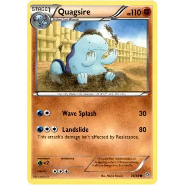 Pokemon Trading Card Game XY Ancient Origins Common Quagsire #39