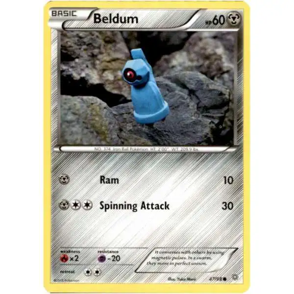 Pokemon Trading Card Game XY Ancient Origins Common Beldum #47