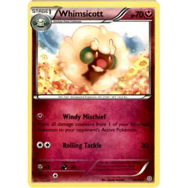 Pokemon Trading Card Game XY Ancient Origins Uncommon Whimsicott #56
