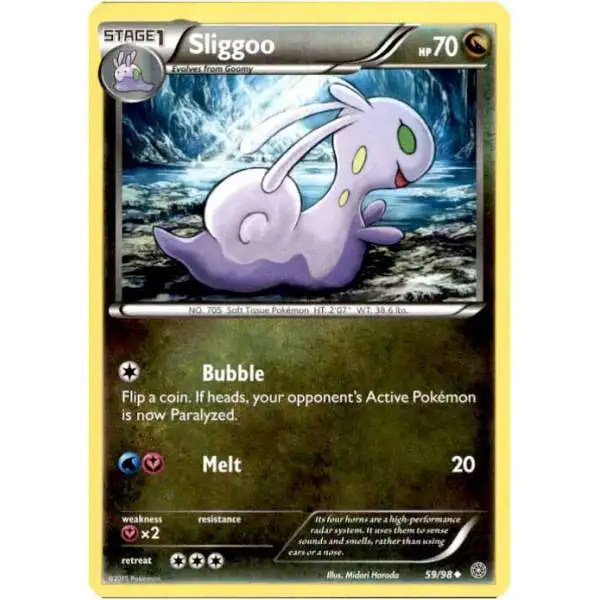 Pokemon Trading Card Game XY Ancient Origins Uncommon Sliggoo #59