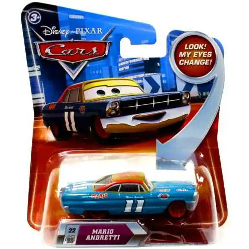 Disney / Pixar Cars Lenticular Eyes Series 2 Mario Andretti Diecast Car