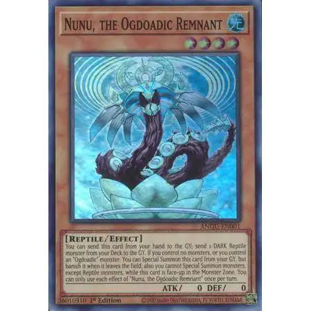 YuGiOh Ancient Guardians Super Rare Nunu, the Ogdoadic Remnant ANGU-EN001