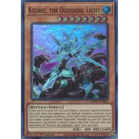 YuGiOh Ancient Guardians Super Rare Keurse, the Ogdoadic Light ANGU-EN005