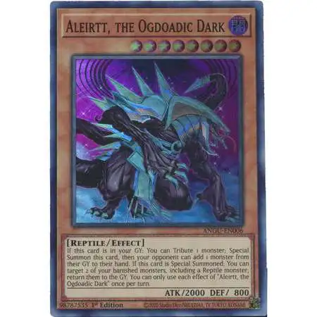 YuGiOh Ancient Guardians Super Rare Aleirtt, the Ogdoadic Dark ANGU-EN006