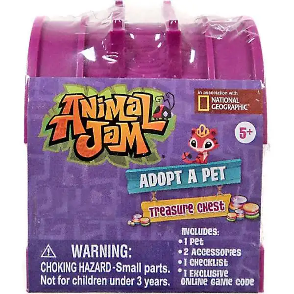 Animal Jam Adopt A Pet Treasure Chest Exclusive Mystery Pack [RANDOM Color!]