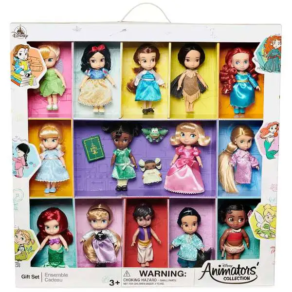 Disney 2019 Animators Collection Exclusive 14-Piece Mini Doll Gift Set