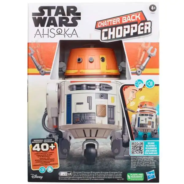 Star Wars Ahsoka Animatronic Chatter Back Chopper 7.5-Inch Droid Toy (Pre-Order ships July)