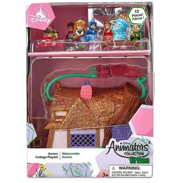 Disney Sleeping Beauty Littles Animators' Collection Aurora Cottage Exclusive Micro Playset