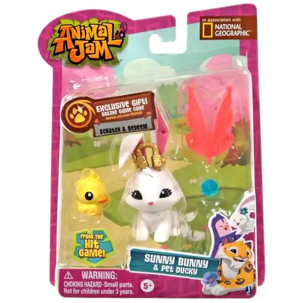 Animal Jam Sunny Bunny & Pet Ducky Mini Figure 2-Pack