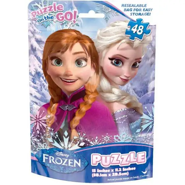 Disney Frozen Puzzle on the Go Anna & Elsa Puzzle [48 Pieces]